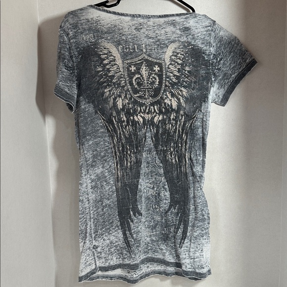 Cottyon gray y2k burnout tee shirt size medium - Picture 5 of 6